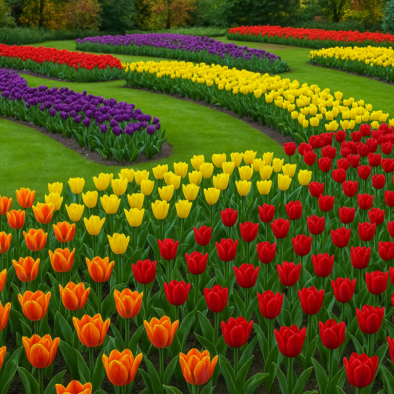 Jardines de tulipanes: Ideas, cuidados y significado floral