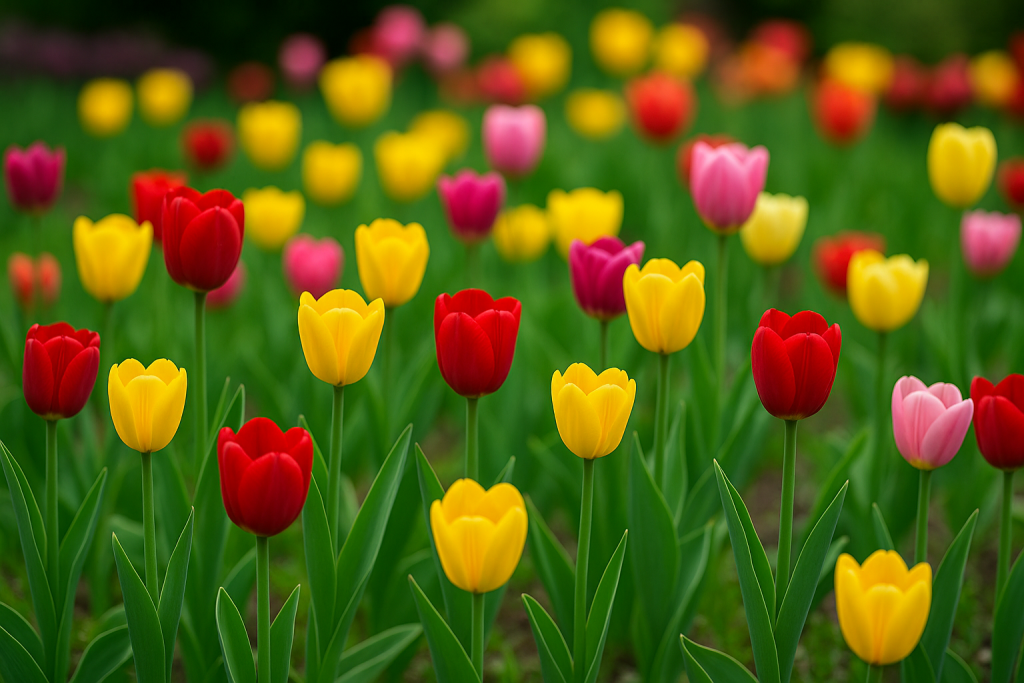 tulipanes más comunes variedad Triunfo