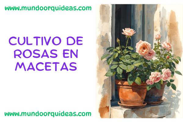 cultivo de rosas en macetas